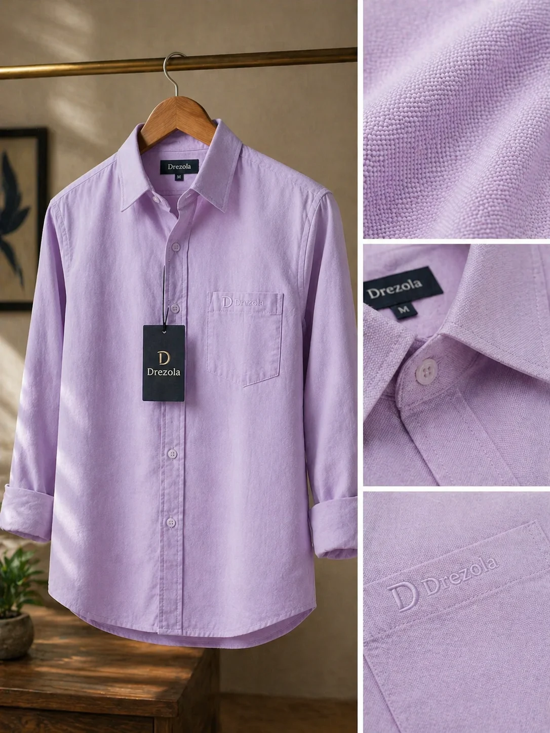 Drezola Best Lavender Shirt for Men | Best casual Shirt for men - Image 4