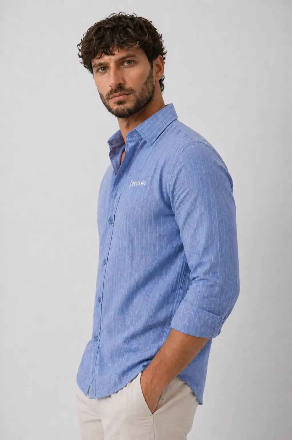 Drezola Best light Blue Shirt for Men | Party Wear & Office Wear - Image 4