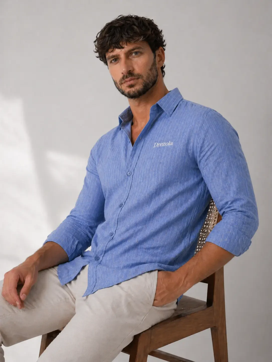 Drezola Best light Blue Shirt for Men | Party Wear & Office Wear - Image 3