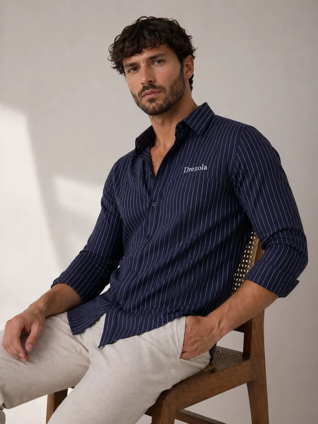 Drezola Best Blue Shirt for Men | Party Wear & Office Wear - Image 3